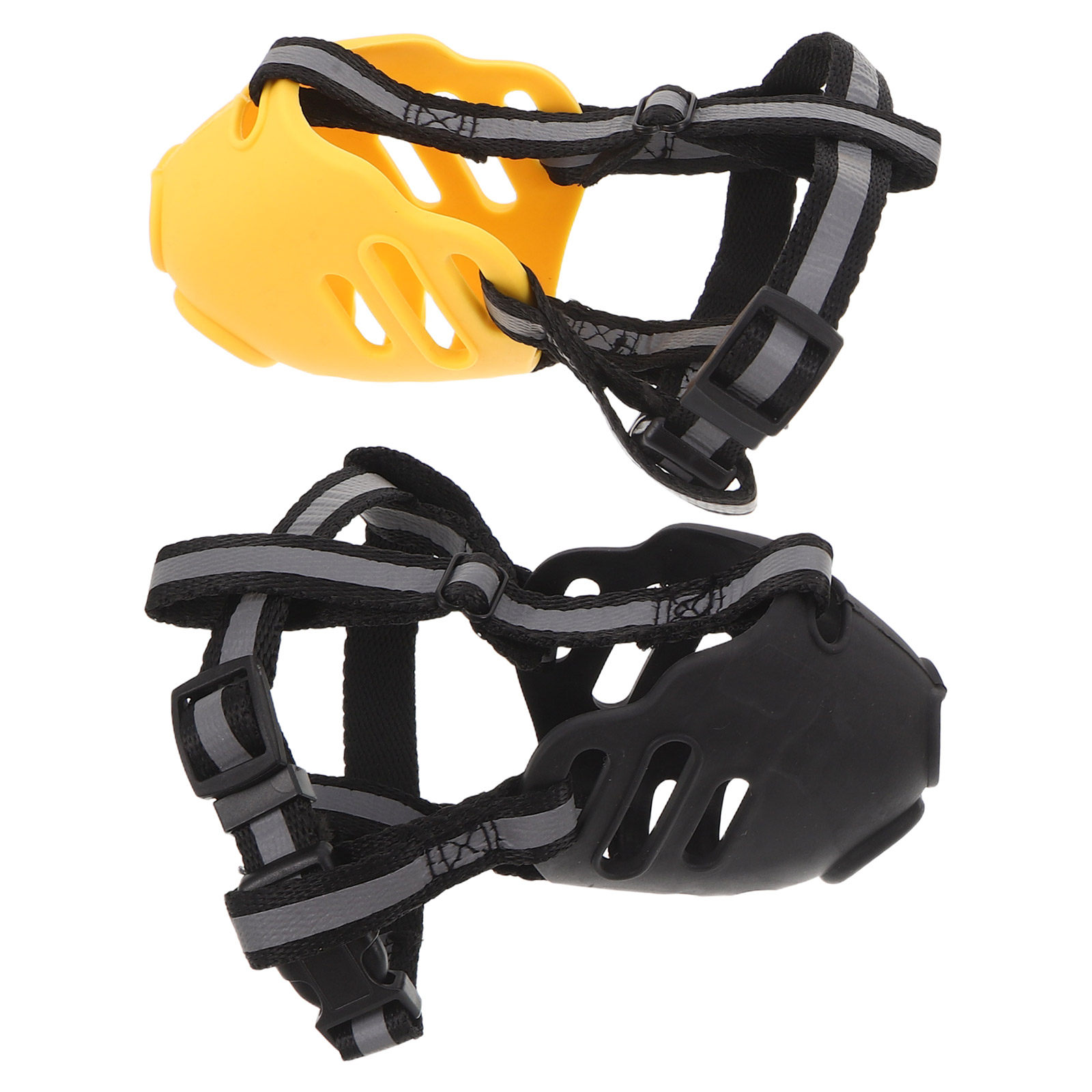 Dog Muzzle Silicone - 2 Peças Focinheira Respirável para Cães