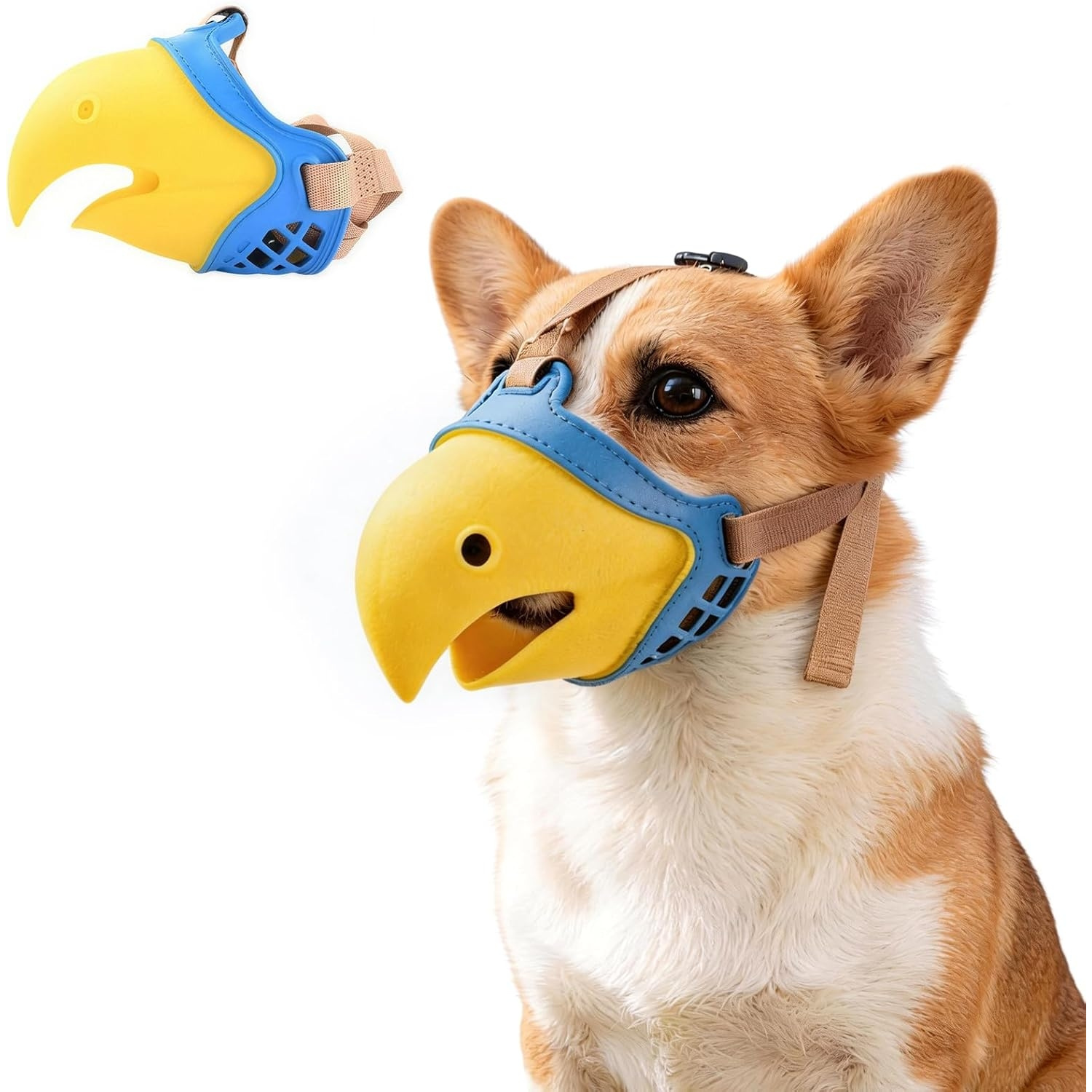 Dog Muzzle Silicone - Focinheira para Cães, Focinheira Macia em