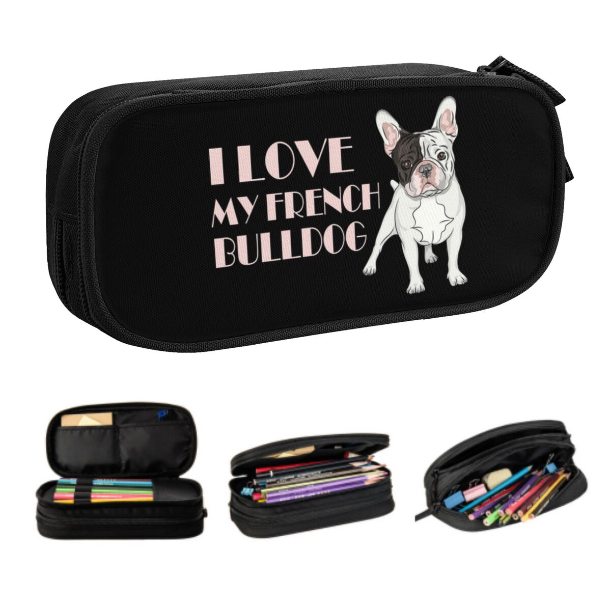 Pet X Supplies & Tack - Personalizado buldogue francês bonito lápis caso