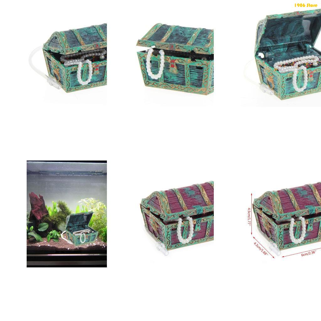 Pet X Supplies & Tack - U1jb decorações baú tesouro aquário, caixa