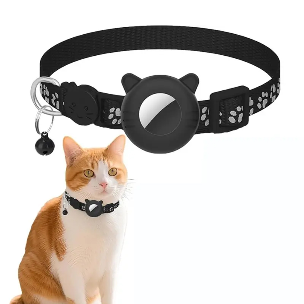 Pet Supplies Locations - Coleira Ajustável de Nylon para Airtag
