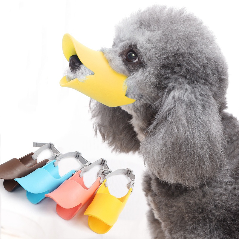 Dog Muzzle Silicone - Novo Focinheira Ajustável de Silicone para