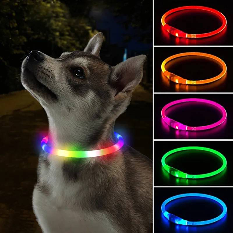 Coleira de carga luminosa para - Dog Muzzle Silicone avaliação e preço