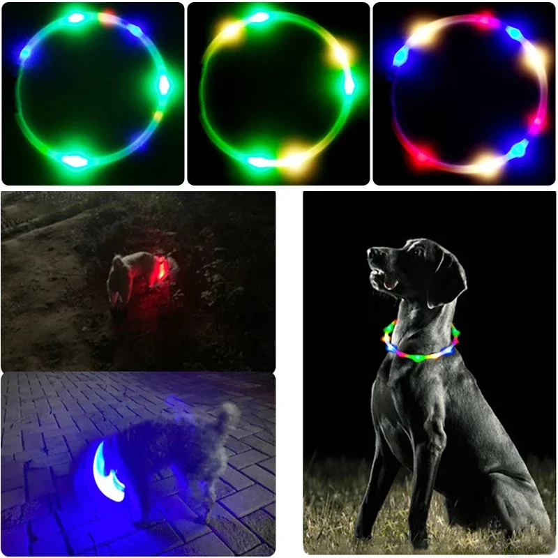 Coleira de carga luminosa para - Dog Muzzle Silicone avaliação e preço