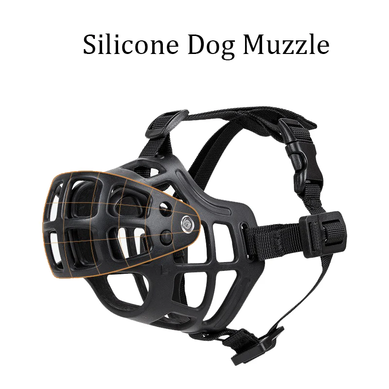 Máscara Anti-Mordida Ajustável - Dog Muzzle Silicone avaliação e preço