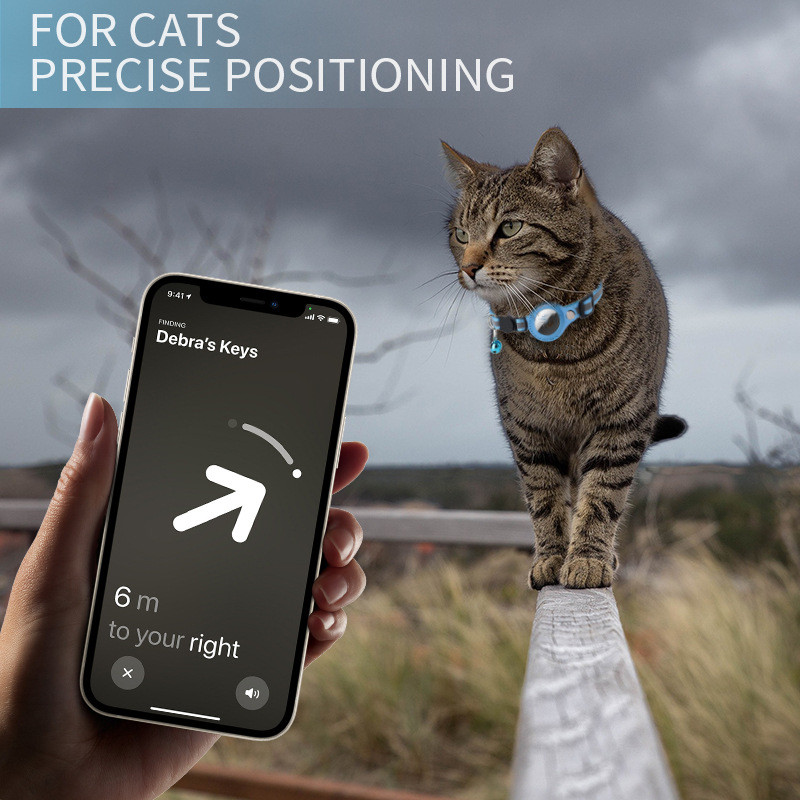 Airtag caso colar para gato co - Pet Supplies Locations avaliação e preço