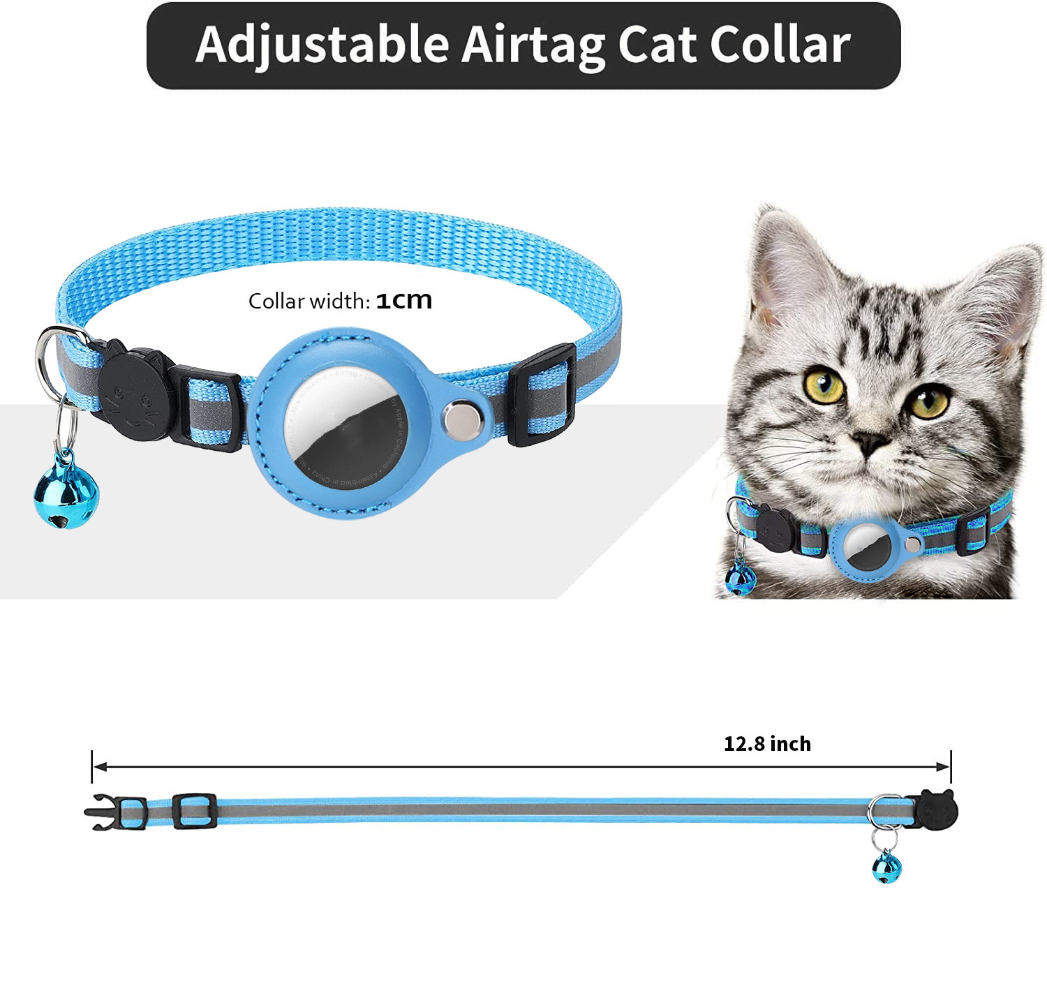 Airtag caso colar para gato co - Pet Supplies Locations avaliação e preço