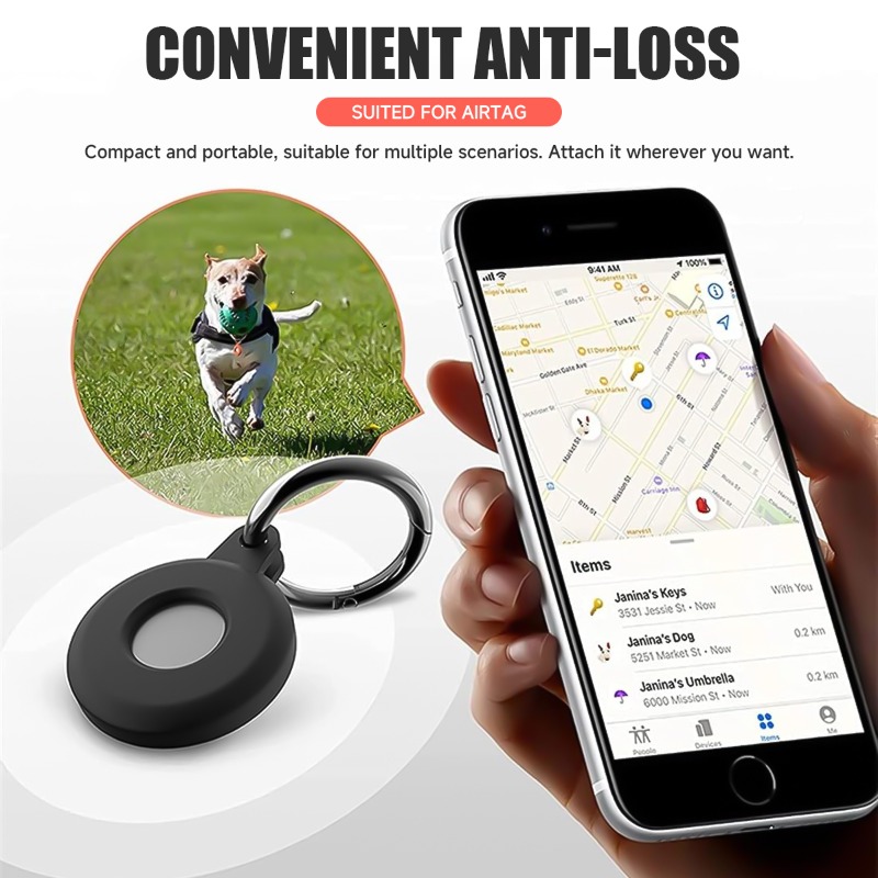 Novo Suporte para AirTag da Ap - Dog Muzzle Silicone avaliação e preço